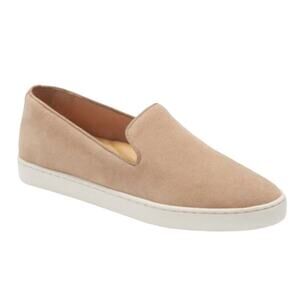 Birdies The Swift Shell Sneakers Sand Genuine Suede Slip On Shoes Womens 10.5